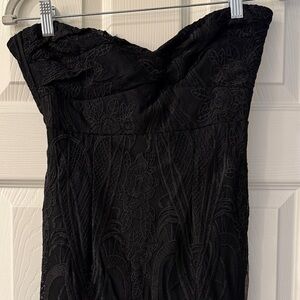 Hello Molly Black Strapless Lace Dress